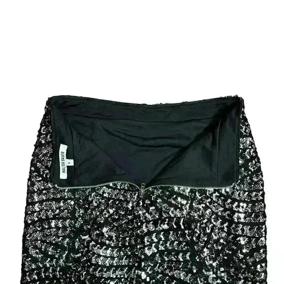 Walter Baker Josette Embellished Mesh Skirt Knee Length Size 6 - Picture 7 of 15